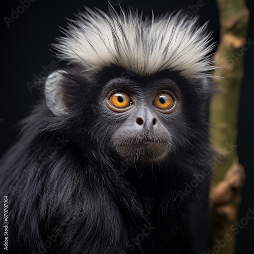 close up portrait of a baby baboon © rao zabi