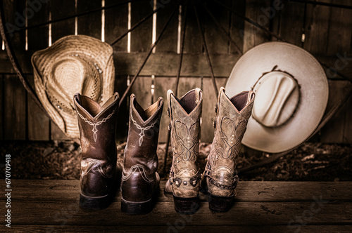 Pair of Boots and Hat