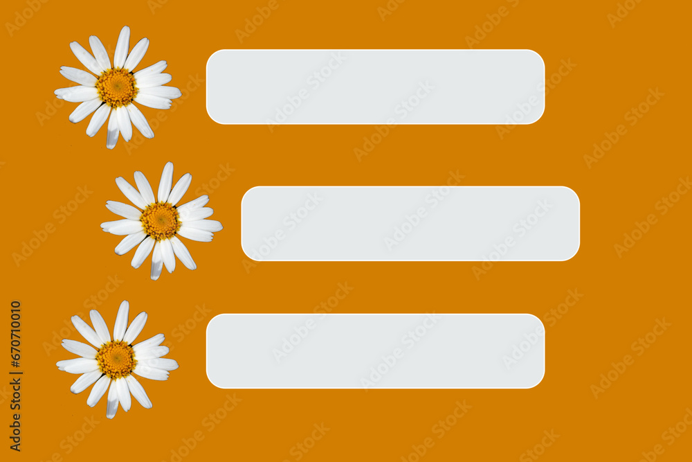 Fototapeta premium Plantilla de flores