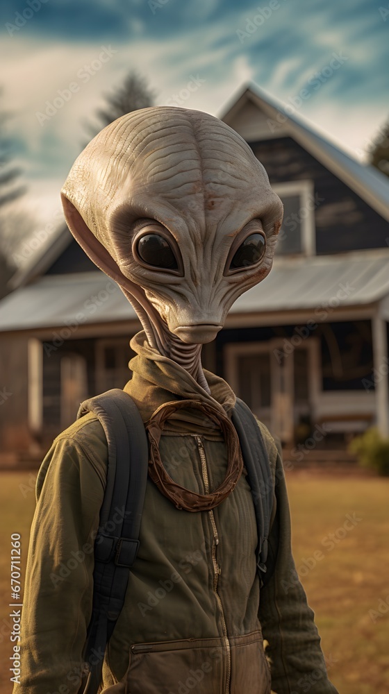 Hyper-realistic Alien Farmers Portrait Hyper-realistic Alien Farmers Portrait