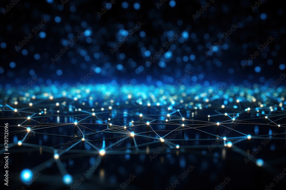 Intricate Web of Fiber Optic Cables Transmitting Data Signals Stock ...