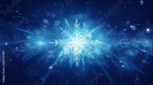 Abstract snowflake background