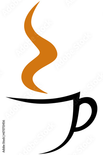 Logo de caf   minimalista sin fondo