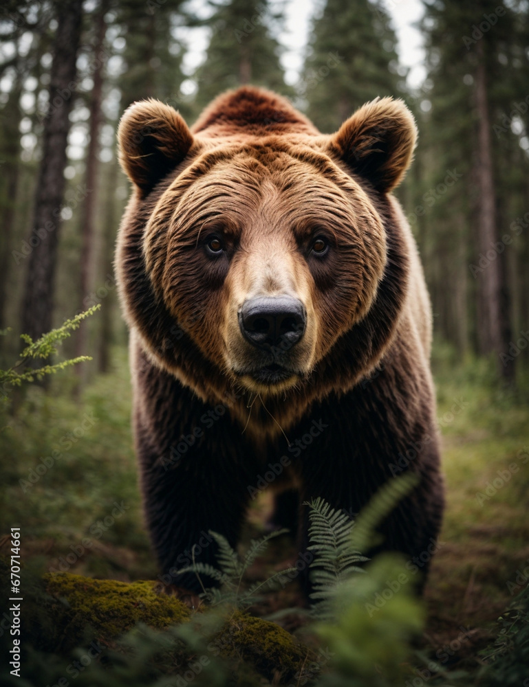 brown bear in the woods