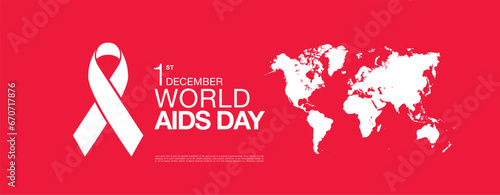 world aids day poster layout design, vector illustration