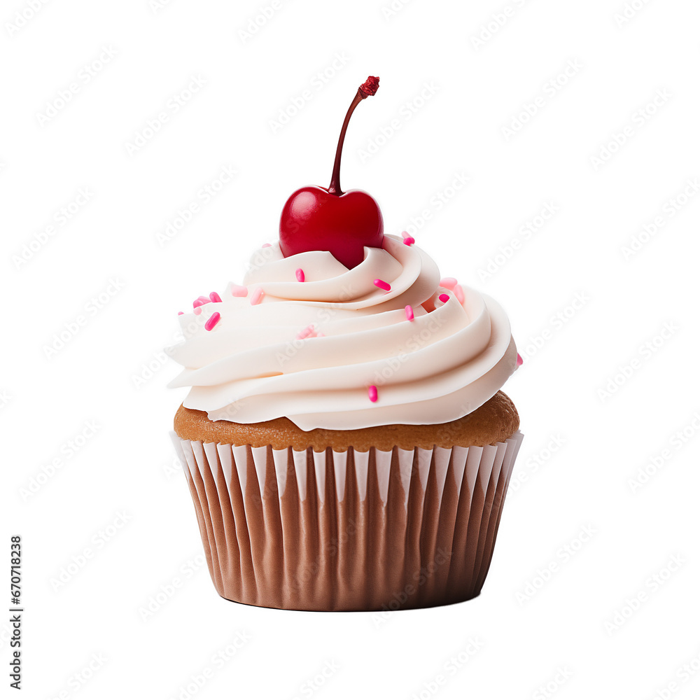 Delicious Cupcake Pastry, on transparent png. Ai generative. Delicious Cupcake Pastry, on transparent png. Ai generative.