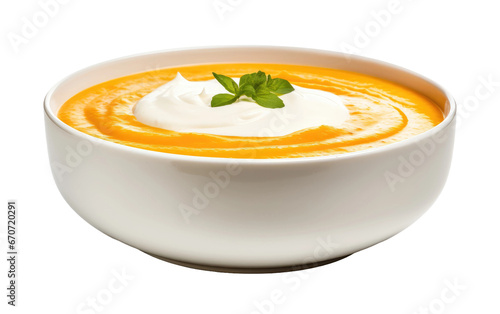 Butternut Squash Delicacy on Transparent Background