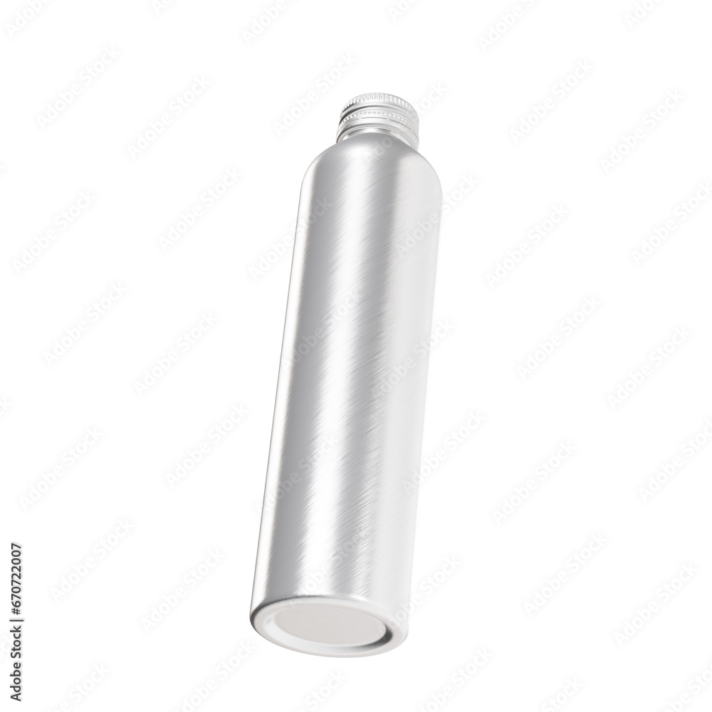 An Aluminium Bottle image isolated in a white background An Aluminium Bottle image isolated in a white background