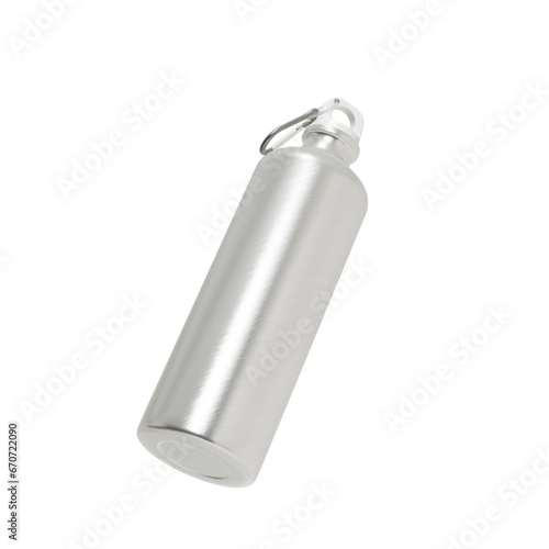 Wallpaper Mural An image of Aluminium Bottle with Carabiner isolated on a white background Torontodigital.ca