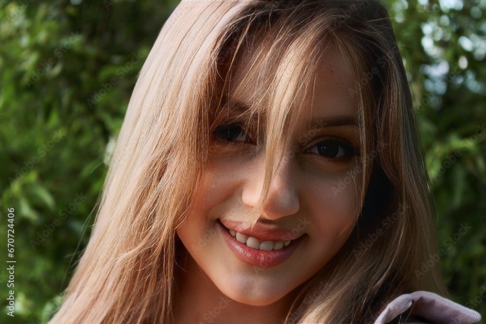 Beautiful sexy attractive girl enlightened by sunset Beautiful sexy attractive girl enlightened by sunset