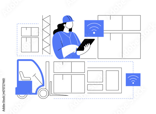 Navigation system isolated cartoon vector illustrations.