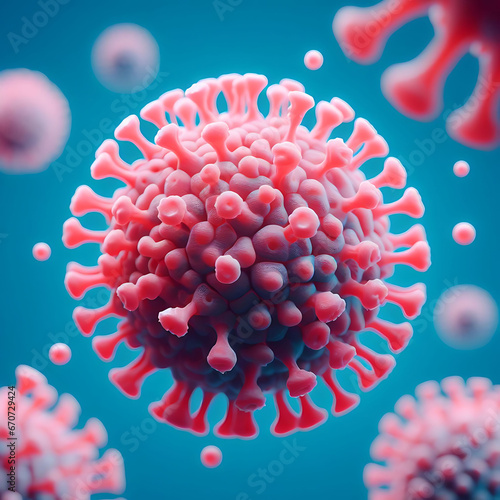 Abstract, the concepts of probiotics, bacteria, and their role in promoting digestive health and harnessing the body's immune system to fight diseases like cancer more effectively. Viruses and infecti photo