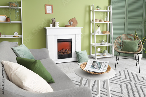 Interior of living room wit...
