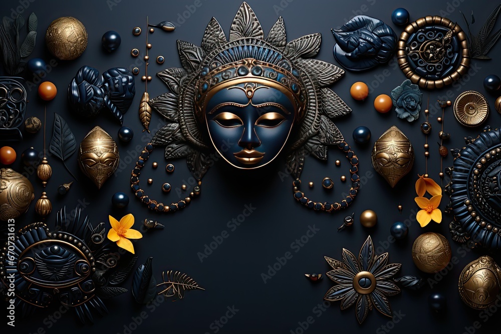Fototapeta premium The cycle of life, mask