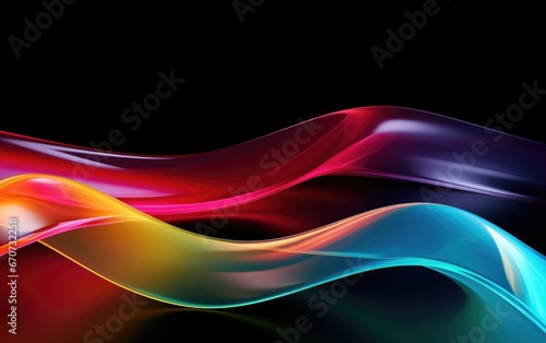 Transparent rainbow curve backgrounds