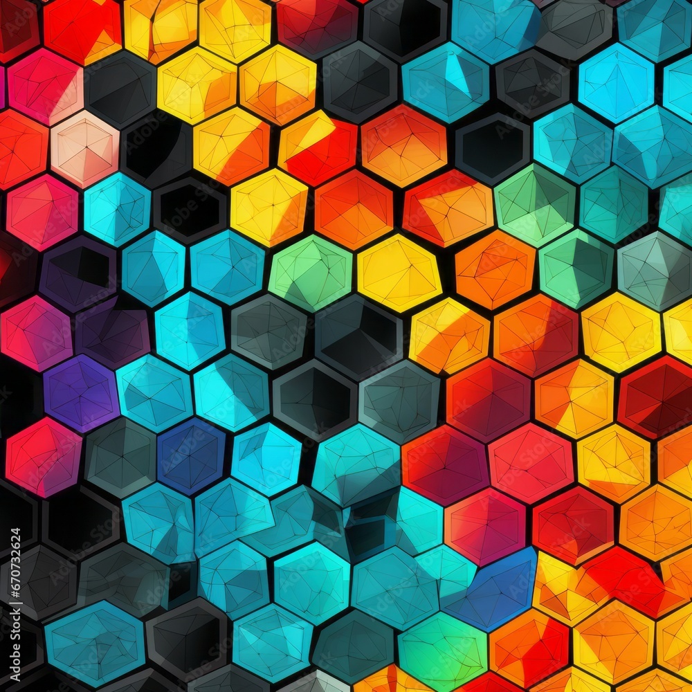 High-contrast psychedelic icosagon pattern creates a visually striking design. High-contrast psychedelic icosagon pattern creates a visually striking design.