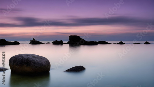 A stunning minimalist image that captures the essence of serenity and simplicity. 