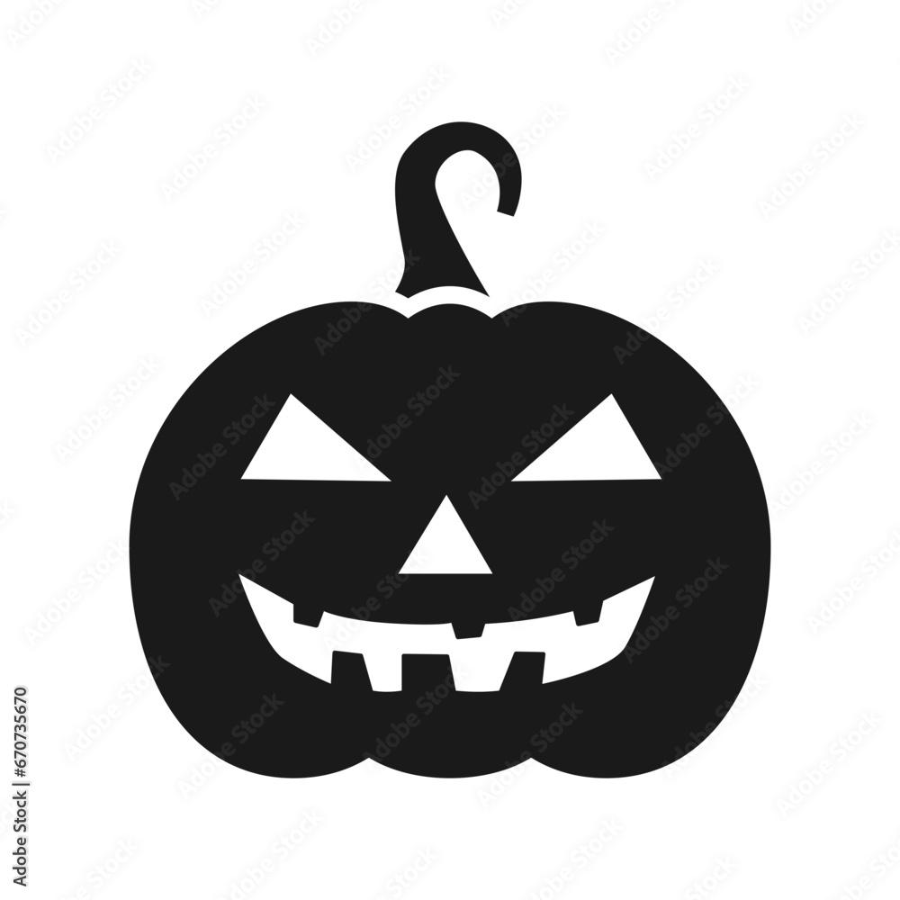 Halloween Pumpkin Vector Illustration Icon Halloween Pumpkin Vector Illustration Icon