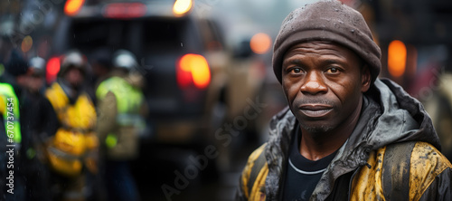 Portrait of a truck driver