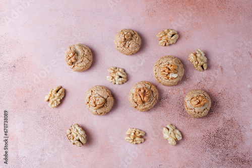 Homemade fresh delicious various cookies.