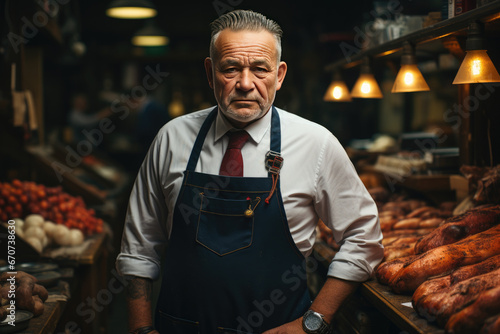 Portrait of a butcher