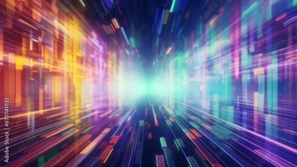 Colorful Cyberspace Warp Visualizer Colorful Cyberspace Warp Visualizer