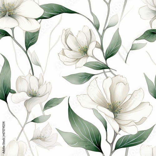 Snowdrops seamless pattern background. Hello Spring snowdrop delicate flowers. Romantic Bloom  floral Botanical print for Easter. Cute Design for textile  fabric  cover  card  wallpapers  wrapping.