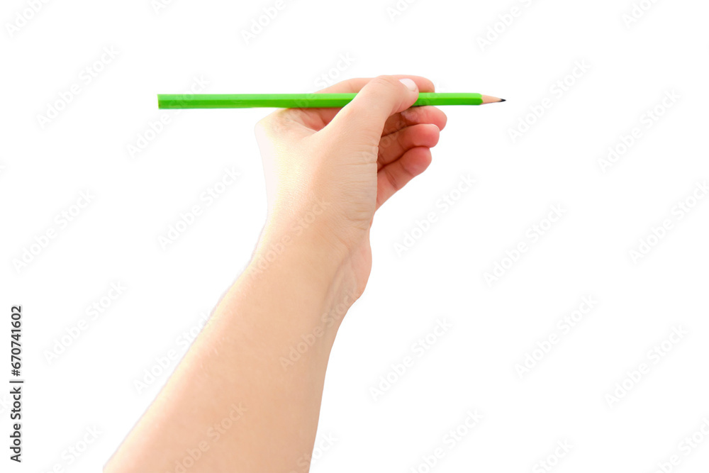 Designer pencil draws the situation in the new house. Real-time hand and apartment design, isolated on a white background Designer pencil draws the situation in the new house. Real-time hand and apartment design, isolated on a white background