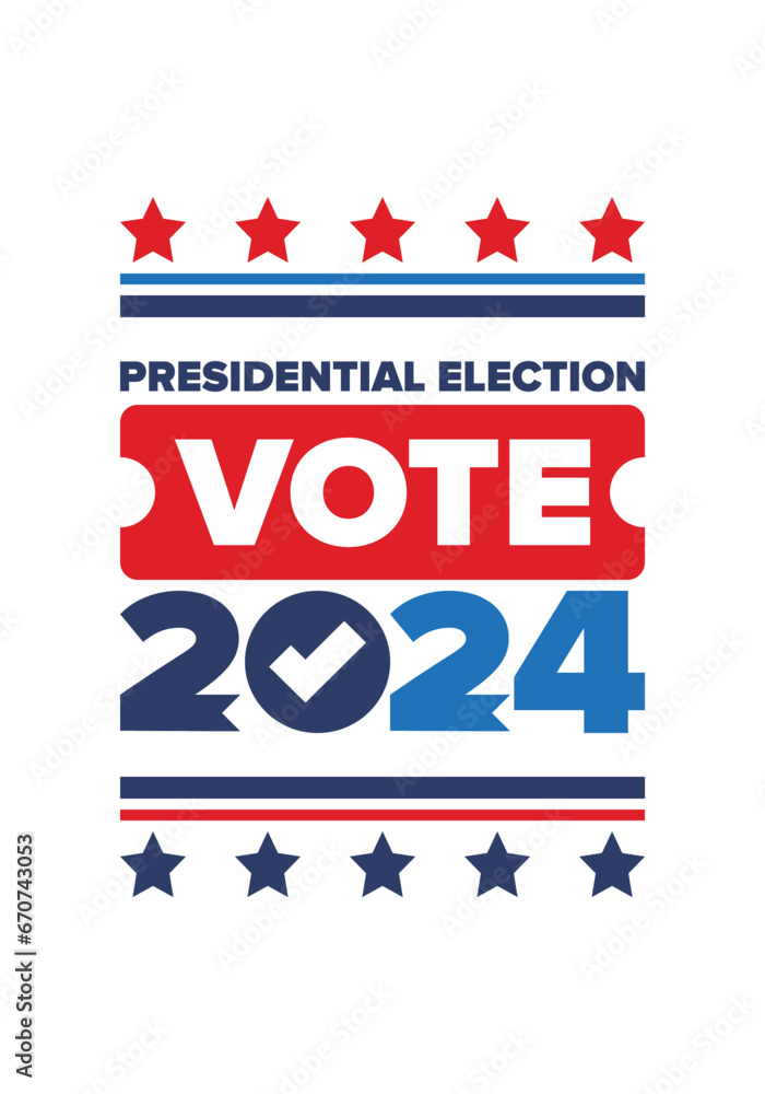 Presidential Election 2024 in United States. Vote day, November 5. US