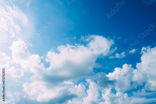 Blue sky with clouds background. © pictures_for_you