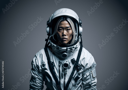 Portrait of an asian woman astronaut © Gaston