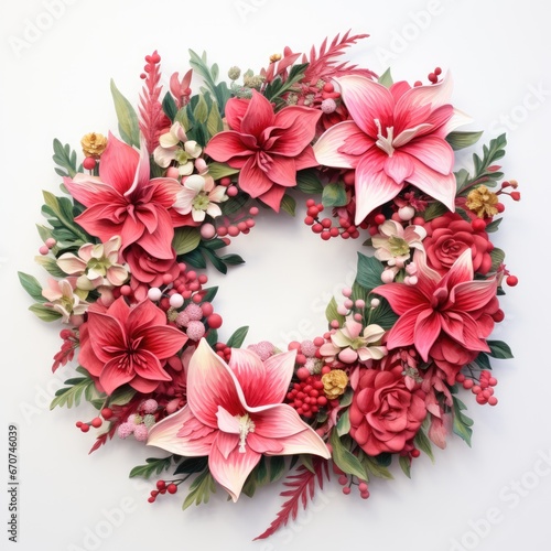 "Holiday Wreath Showcase: Inspiring Festive Delights" Generativ ai.
