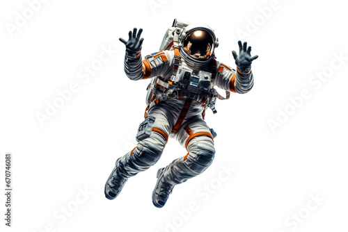 Astral Adventure Astronaut Isolated on transparent background