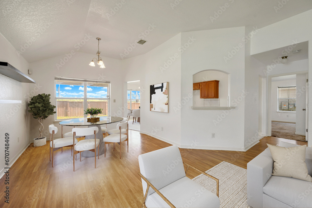 Fototapeta premium a home dining room 
