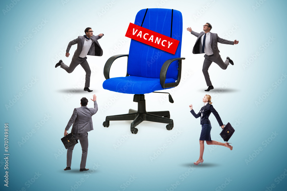 Recruitment concept with office chair Recruitment concept with office chair