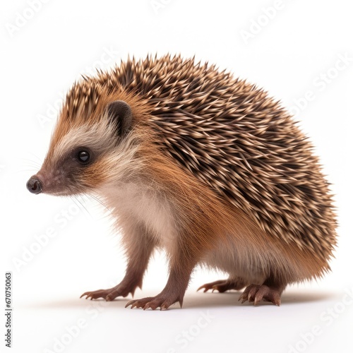 "Spiky Elegance: A Portrait Celebrating the Adorable Hedgehog" Generativ ai.