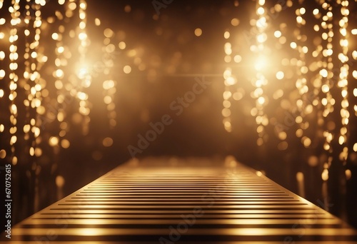 Stage abstract light gold background