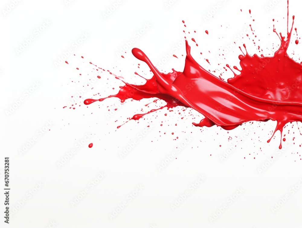 red paint splash on white background red paint splash on white background