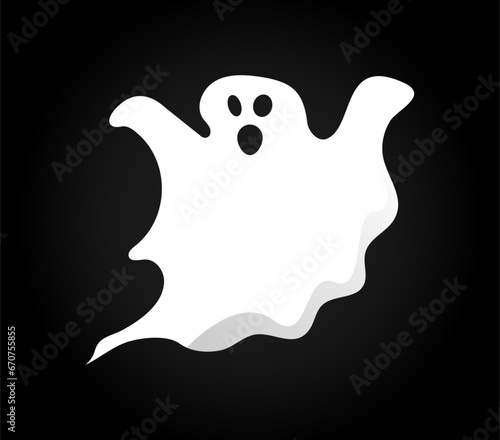 ghost on a black background, helloween gost