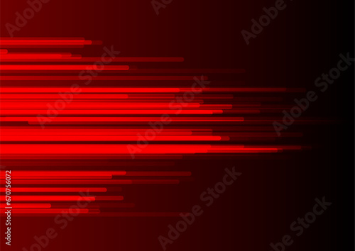 Fototapeta Naklejka Na Ścianę i Meble -  Glowing red minimal lines abstract futuristic tech background. Vector geometric design