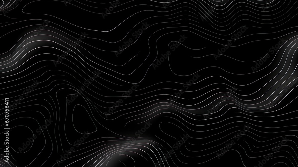 Abstract animated outline topographic contour