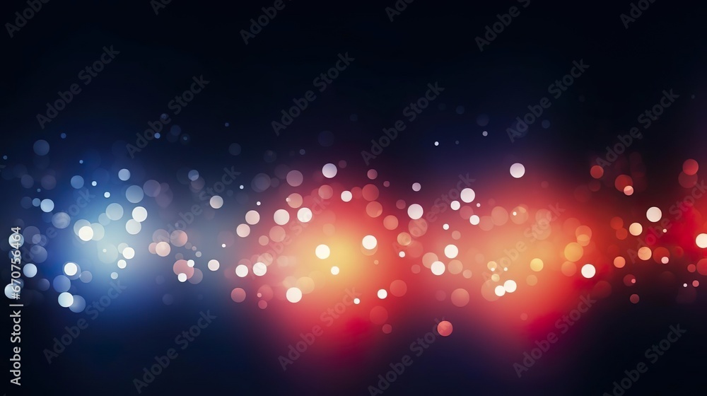 Abstract bokeh lights isolated on transparent backgr