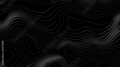Abstract animated outline topographic contour photo