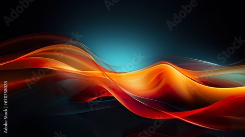 abstract orange and dark blue wave background, swirl and wavy soft pattern, creative dynamic and elegant design