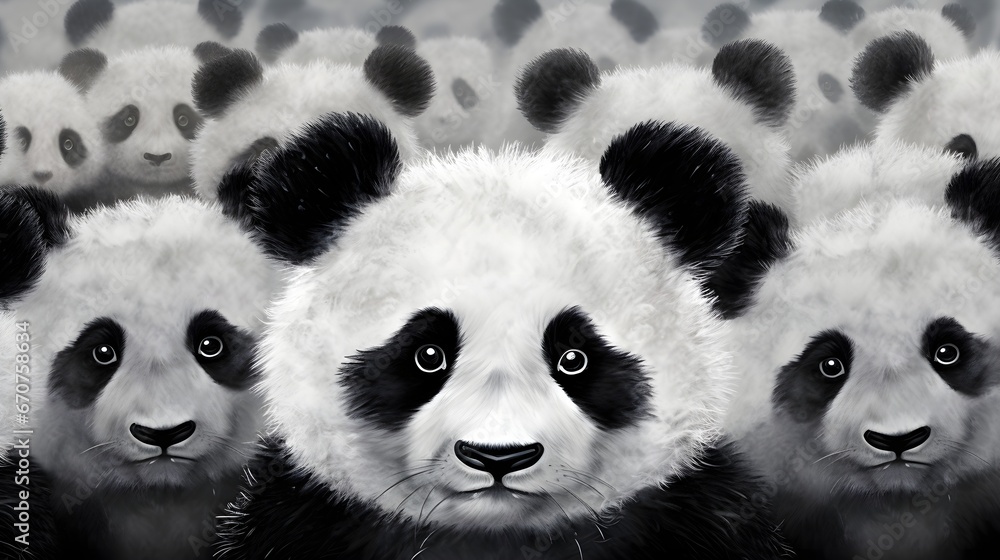 Cute Panda Portrait Wallpaper Cute Panda Portrait Wallpaper