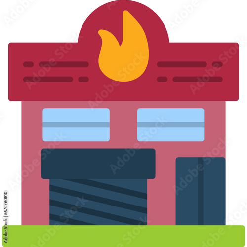 Fire Station Icon