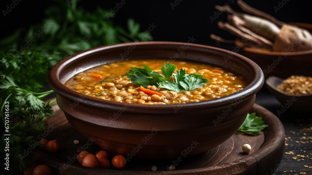 Deliciously Hot and Healthy: A Traditional Vegetable Stew for a Mouth-Watering Dinner, generative AI Deliciously Hot and Healthy: A Traditional Vegetable Stew for a Mouth-Watering Dinner, generative AI