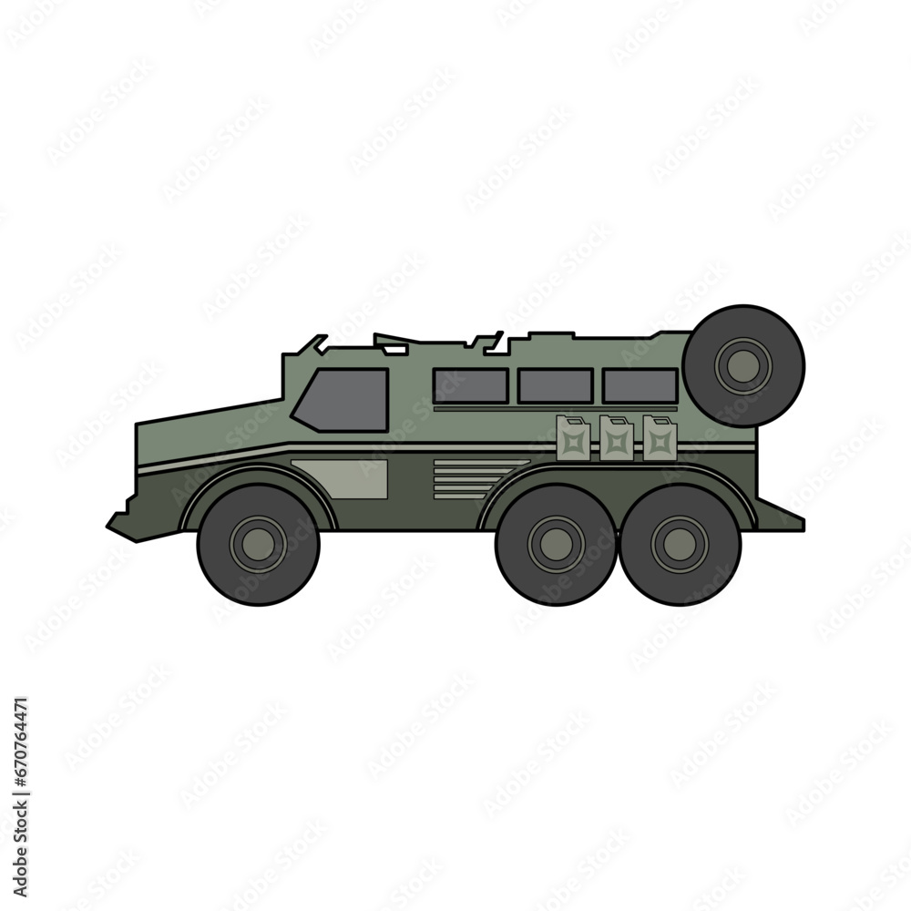 Military armored car or heavy tactical vehicle in lineal color flat icon. War design element vector illustration in trendy style. Editable graphic resources for many purposes. Military armored car or heavy tactical vehicle in lineal color flat icon. War design element vector illustration in trendy style. Editable graphic resources for many purposes.