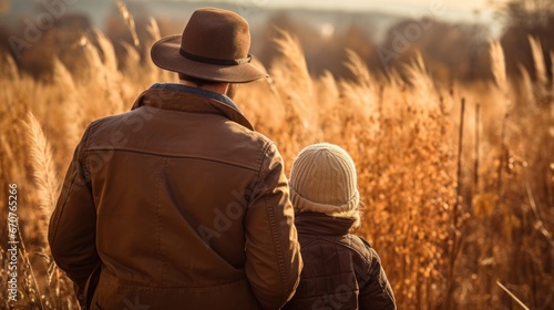 Cherished moments of a father and child playing outdoors © PRI