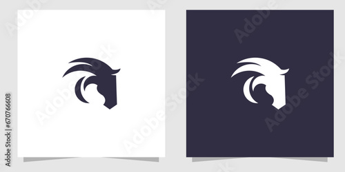 horse logo design vector